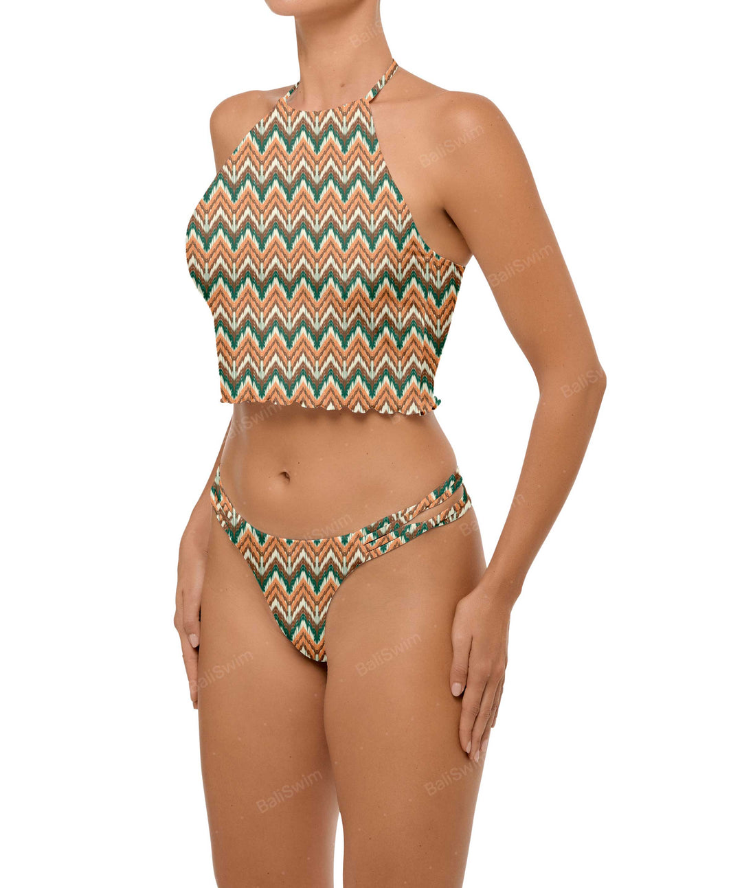 BSWS-B96 Criss cross Strappy Bikini Bottom