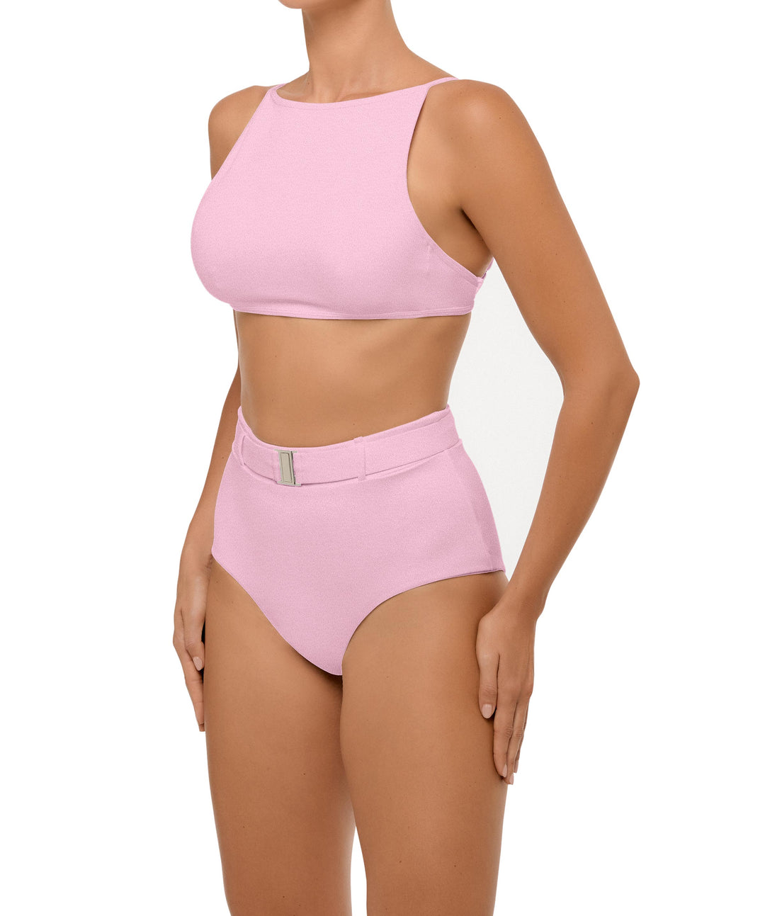 BSWS-B98 Belted High Rise Bikini Bottom