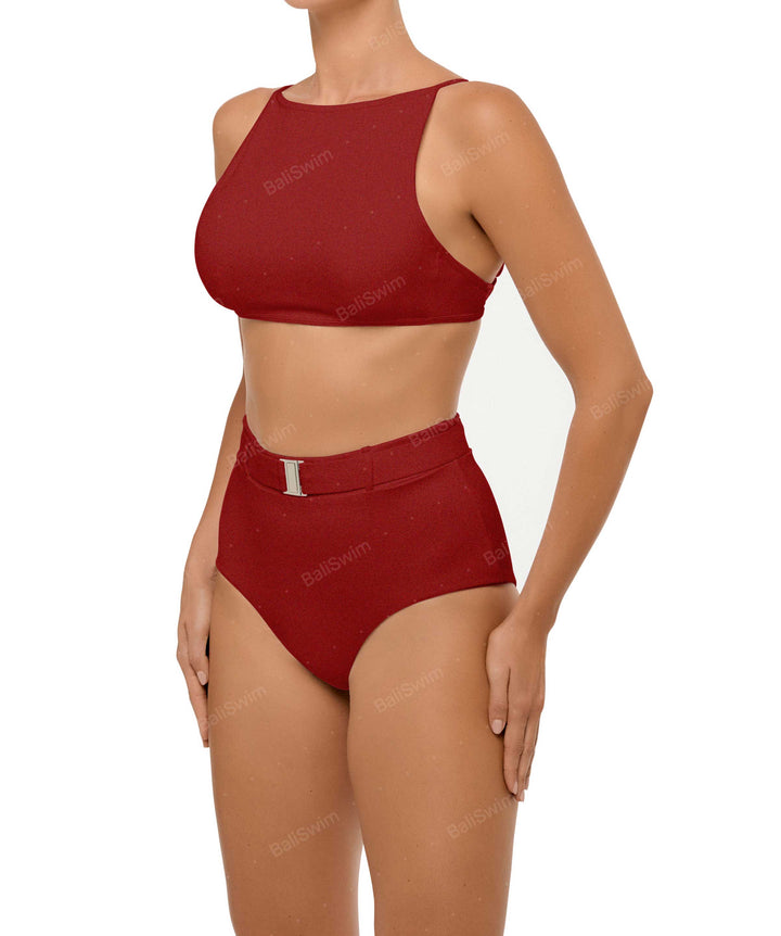 BSWS-T98 High Neck Tankini Top