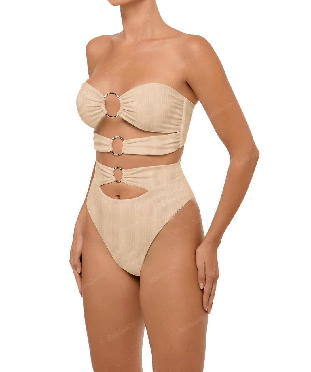 BSWS-T99 O-ring Bandeau Bikini Top