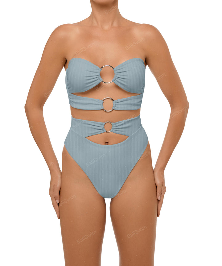 BSWS-B99 O-ring High Rise Bikini Bottom