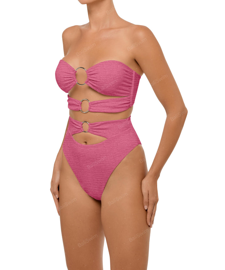 BSWS-B99 O-ring High Rise Bikini Bottom