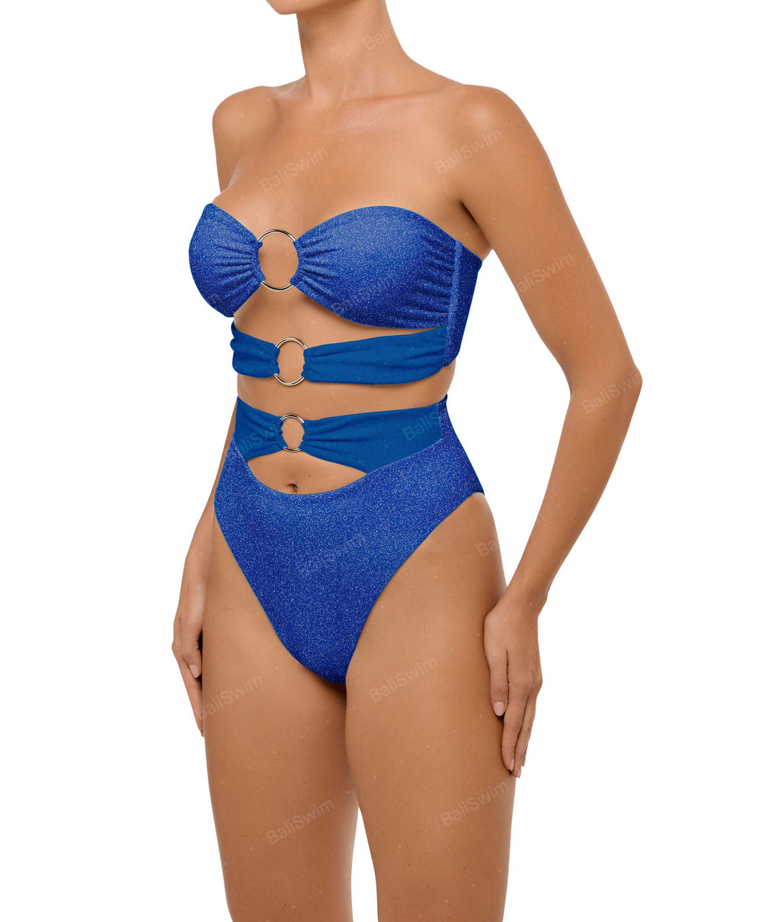 BSWS-B99 O-ring High Rise Bikini Bottom