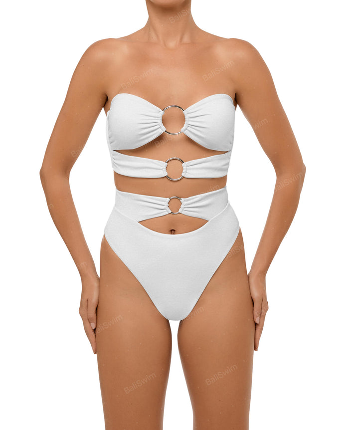 BSWS-B99 O-ring High Rise Bikini Bottom