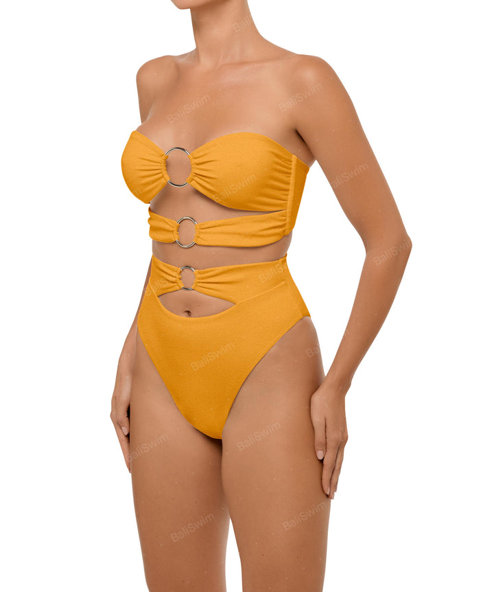 BSWS-B99 O-ring High Rise Bikini Bottom