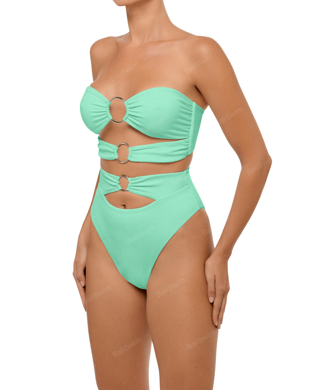 BSWS-T99 O-ring Bandeau Bikini Top