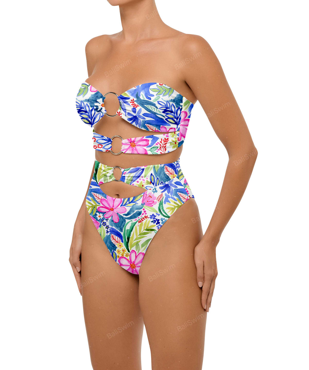 BSWS-T99 O-ring Bandeau Bikini Top