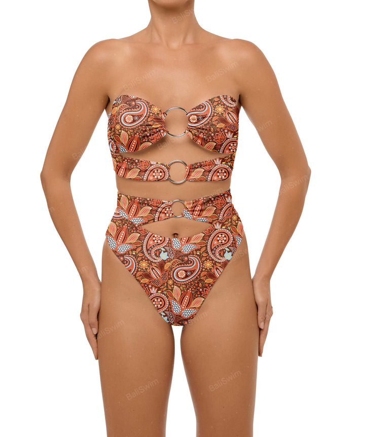 BSWS-B99 O-ring High Rise Bikini Bottom