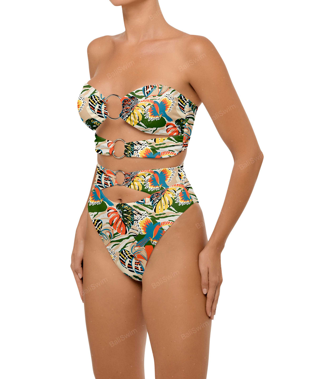 BSWS-T99 O-ring Bandeau Bikini Top