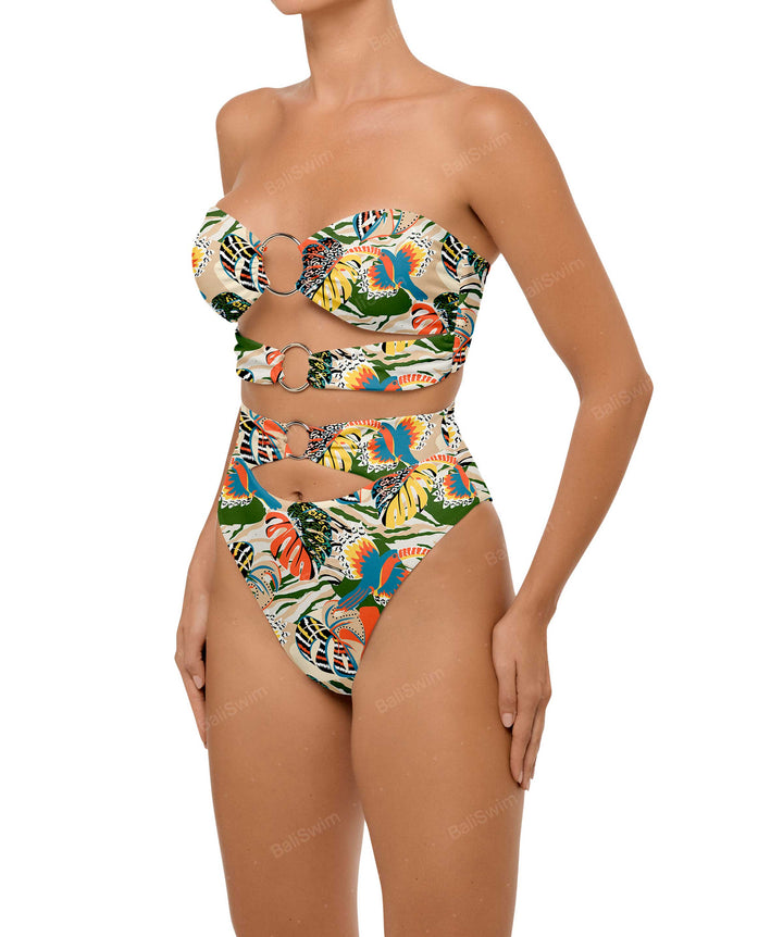 BSWS-T99 O-ring Bandeau Bikini Top