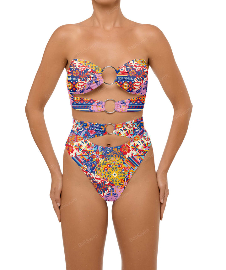 BSWS-B99 O-ring High Rise Bikini Bottom