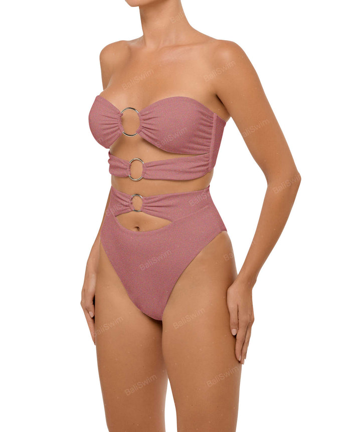 BSWS-B99 O-ring High Rise Bikini Bottom