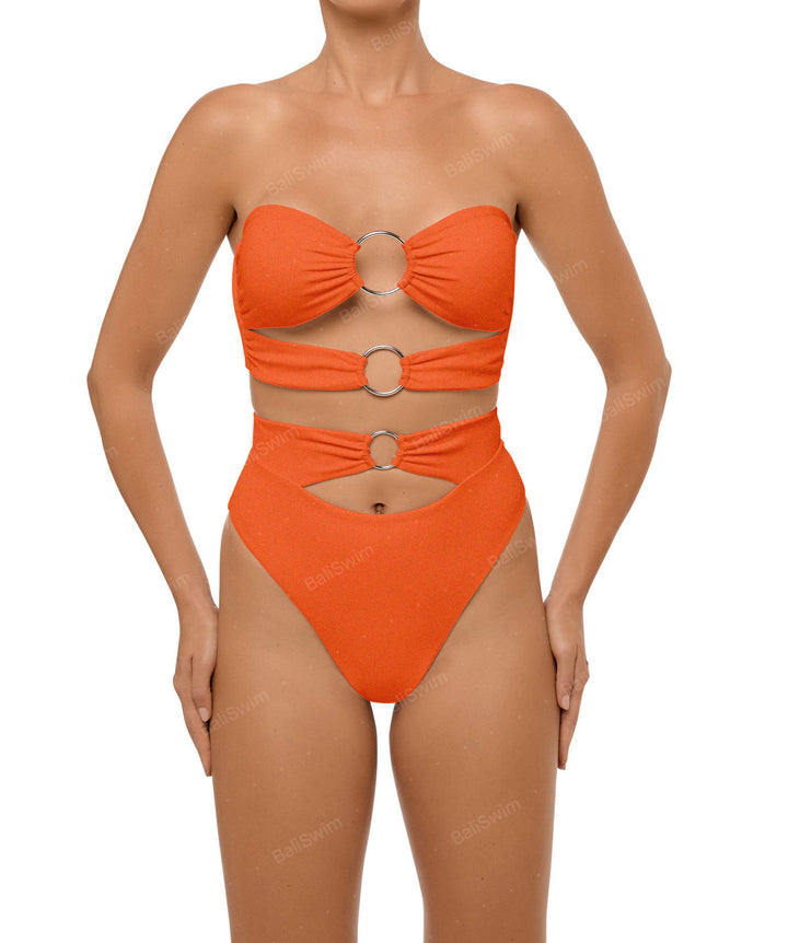 BSWS-B99 O-ring High Rise Bikini Bottom