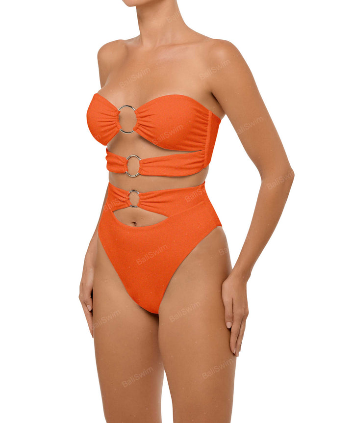 BSWS-B99 O-ring High Rise Bikini Bottom