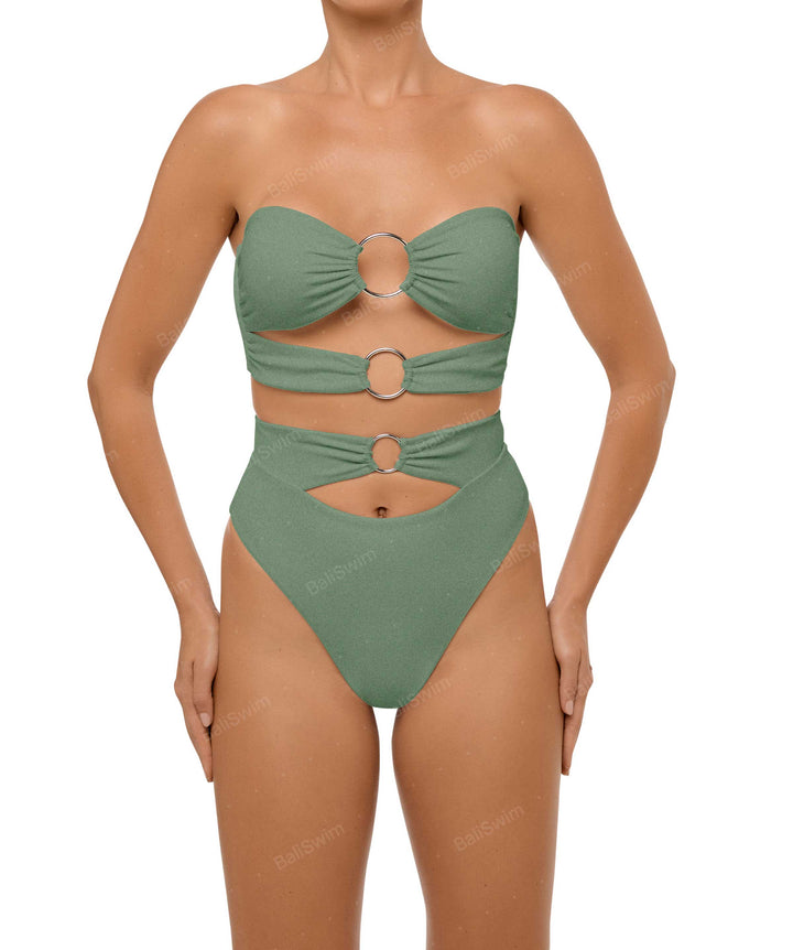 BSWS-B99 O-ring High Rise Bikini Bottom
