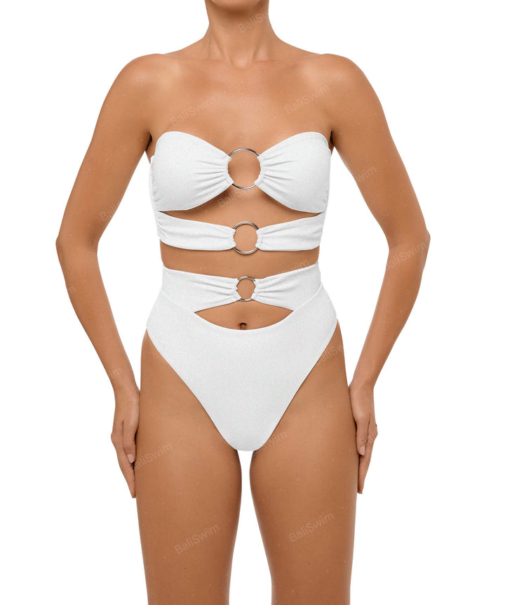 BSWS-B99 O-ring High Rise Bikini Bottom