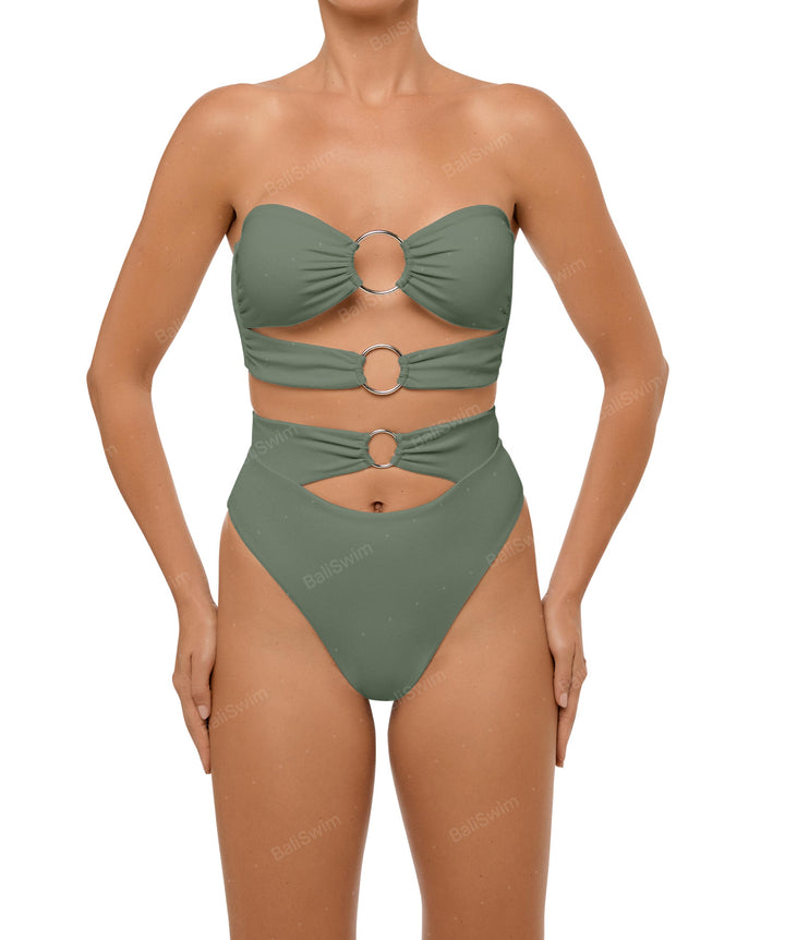 BSWS-B99 O-ring High Rise Bikini Bottom