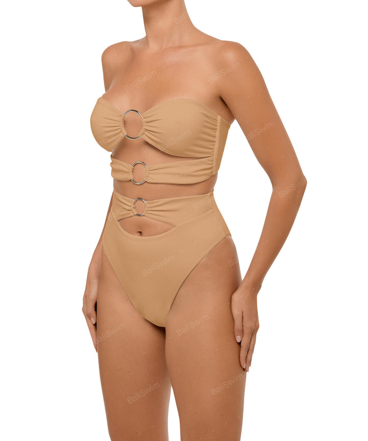 BSWS-B99 O-ring High Rise Bikini Bottom