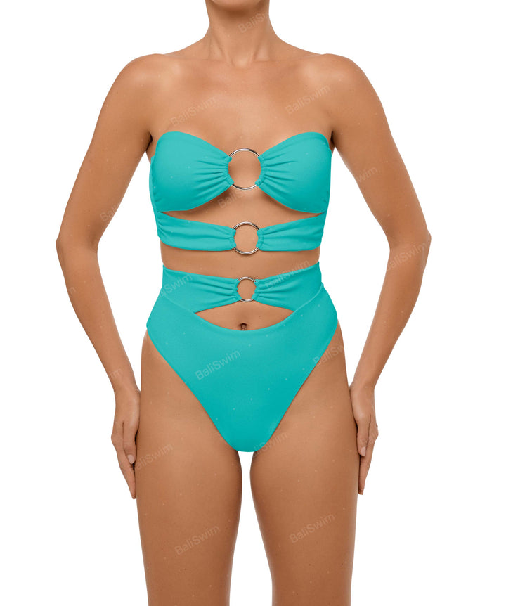 BSWS-B99 O-ring High Rise Bikini Bottom