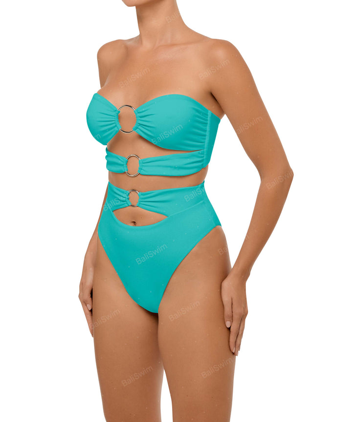 BSWS-B99 O-ring High Rise Bikini Bottom