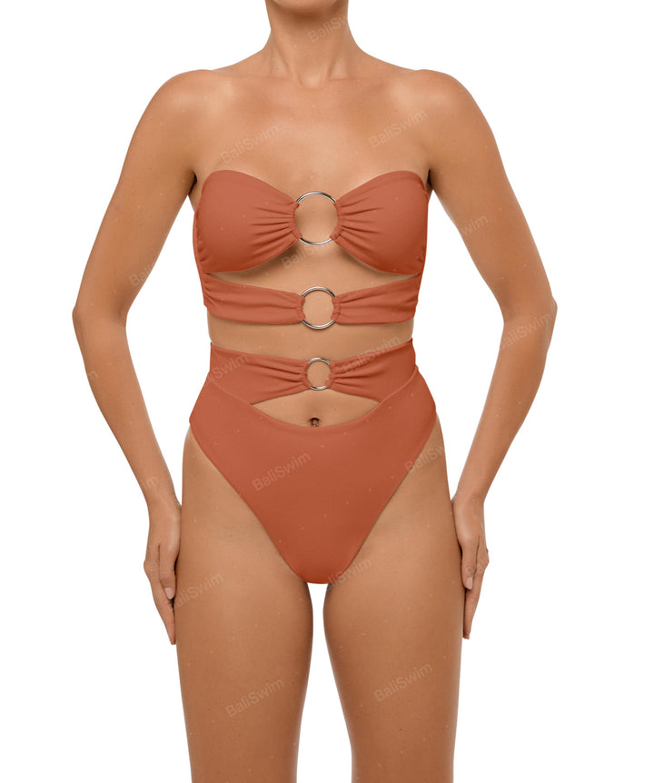 BSWS-B99 O-ring High Rise Bikini Bottom