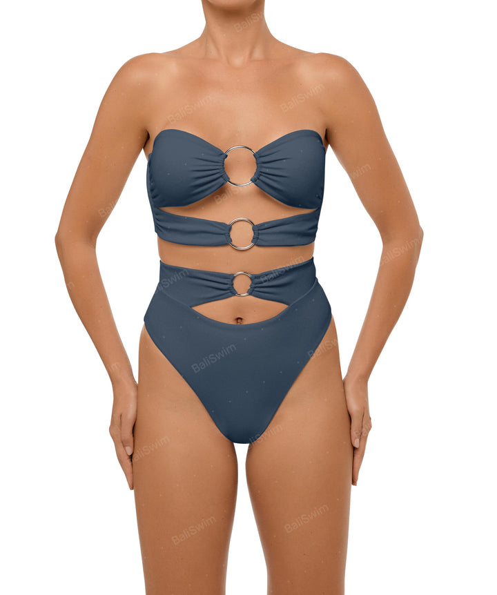 BSWS-T99 O-ring Bandeau Bikini Top