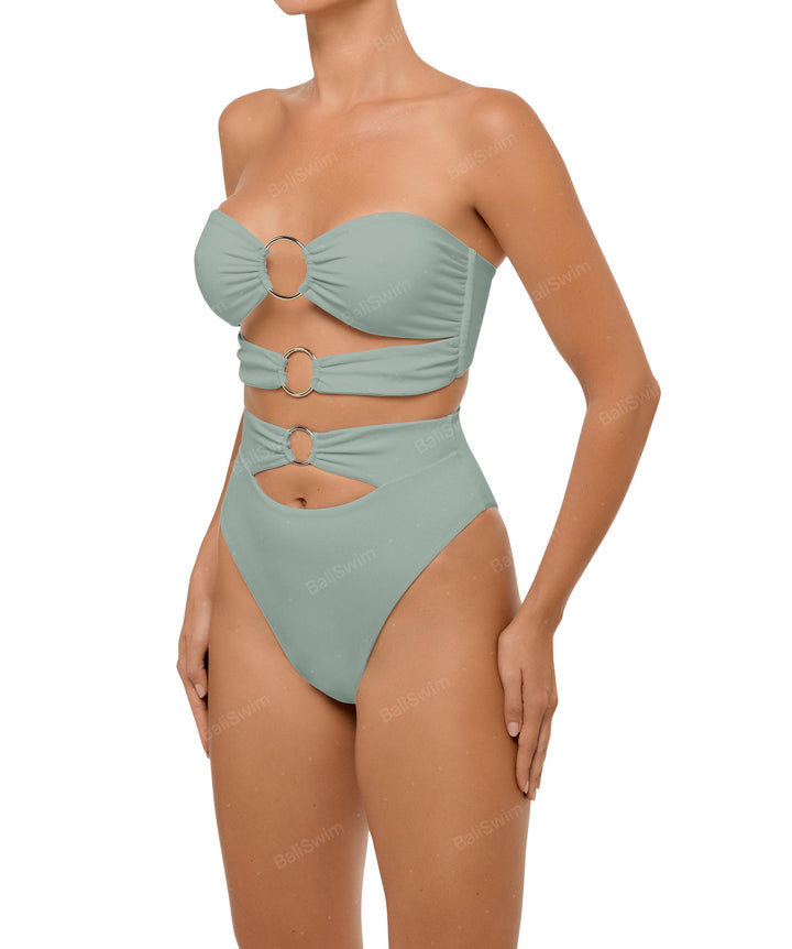 BSWS-B99 O-ring High Rise Bikini Bottom