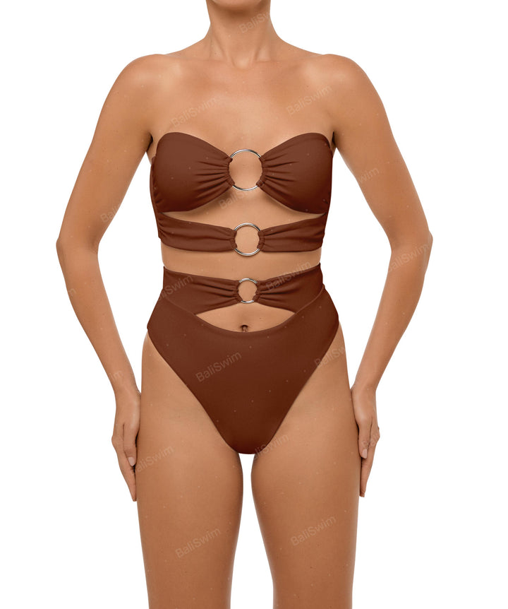 BSWS-T99 O-ring Bandeau Bikini Top