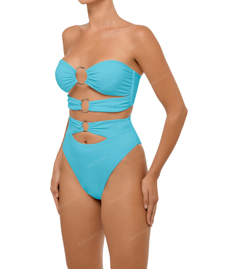 BSWS-B99 O-ring High Rise Bikini Bottom