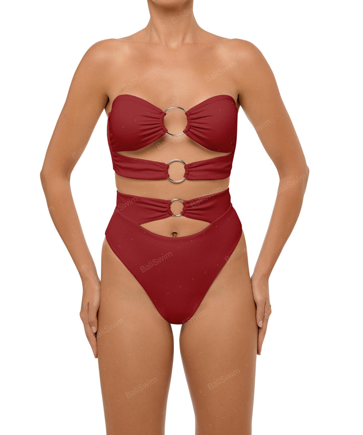 BSWS-T99 O-ring Bandeau Bikini Top