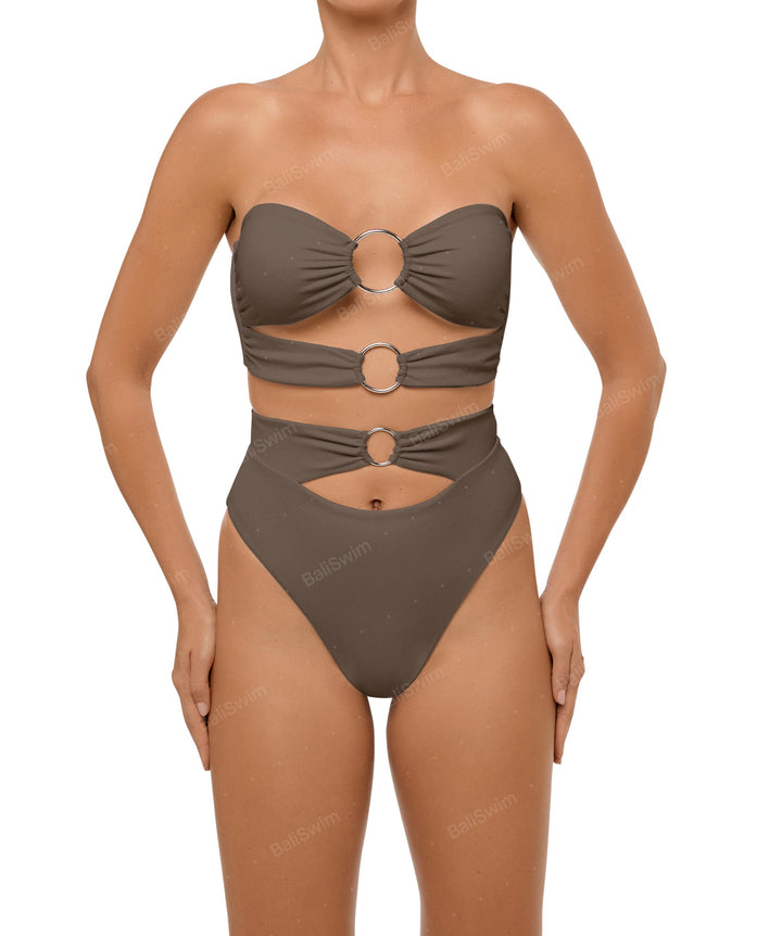 BSWS-T99 O-ring Bandeau Bikini Top