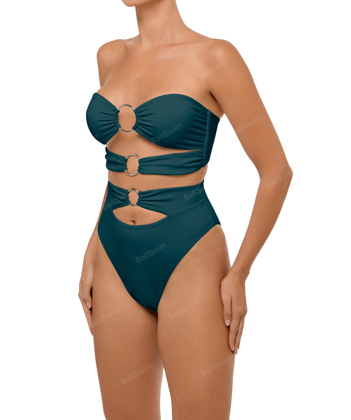 BSWS-B99 O-ring High Rise Bikini Bottom