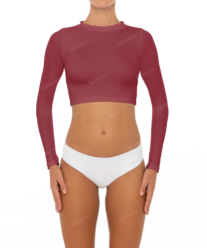 BSWS-R04 Long Sleeves Crop Rash Guard
