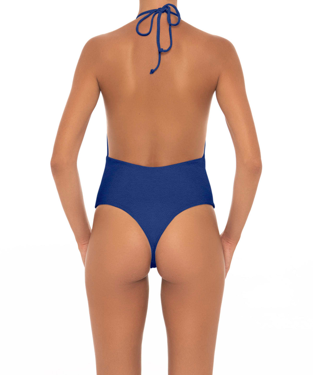 BSWS-S13 Plunge Neck Halter One Piece