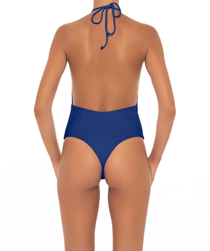 BSWS-S13 Plunge Neck Halter One Piece