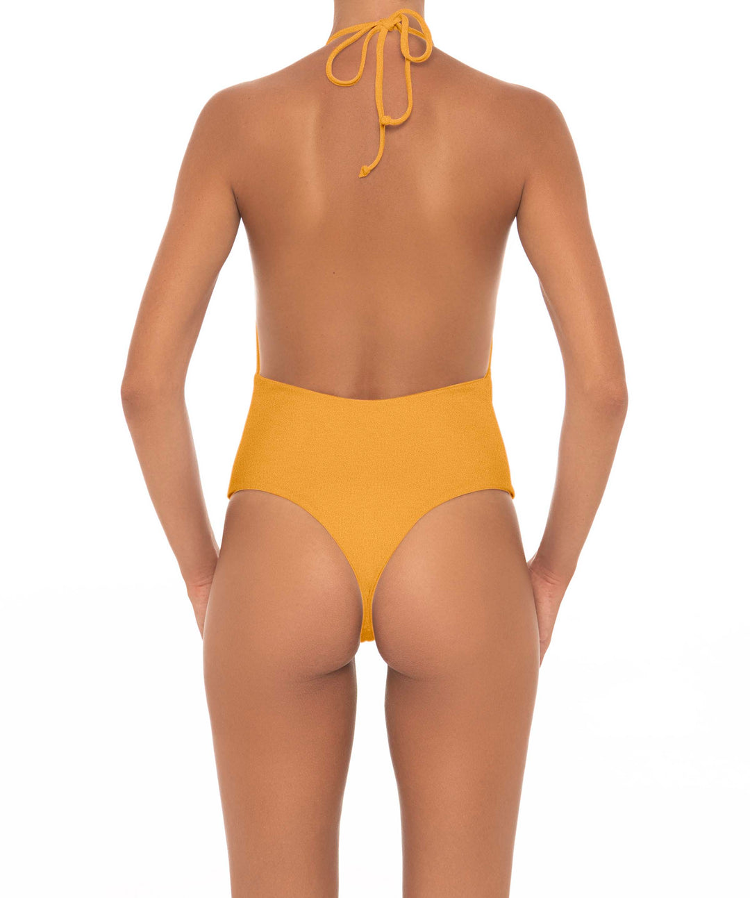 BSWS-S13 Plunge Neck Halter One Piece