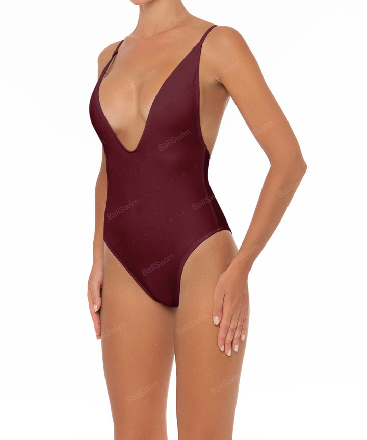 BSWS-S26 Plunge Neck One Piece