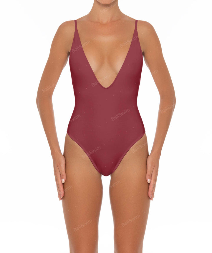 BSWS-S26 Plunge Neck One Piece
