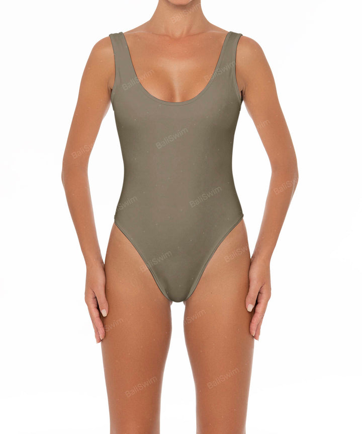 BSWS-S28 Scoop Neck Tank One Piece