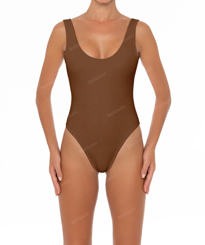 BSWS-S28 Scoop Neck Tank One Piece