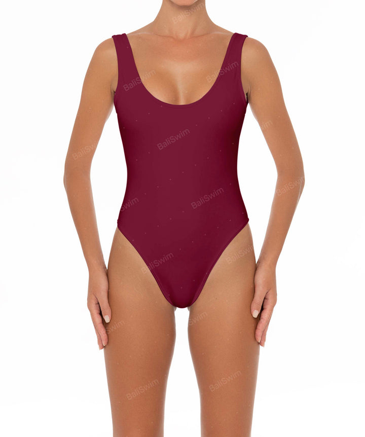 BSWS-S28 Scoop Neck Tank One Piece