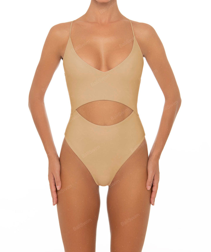 BSWS-S33 V-Neck Cut Out One Piece