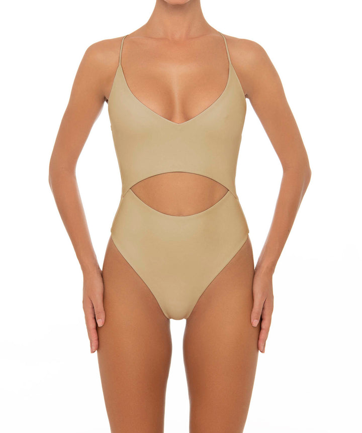 BSWS-S33 V-Neck Cut Out One Piece