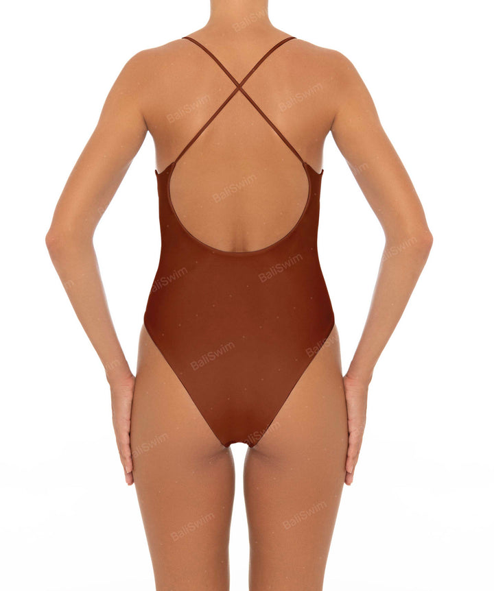 BSWS-S33 V-Neck Cut Out One Piece