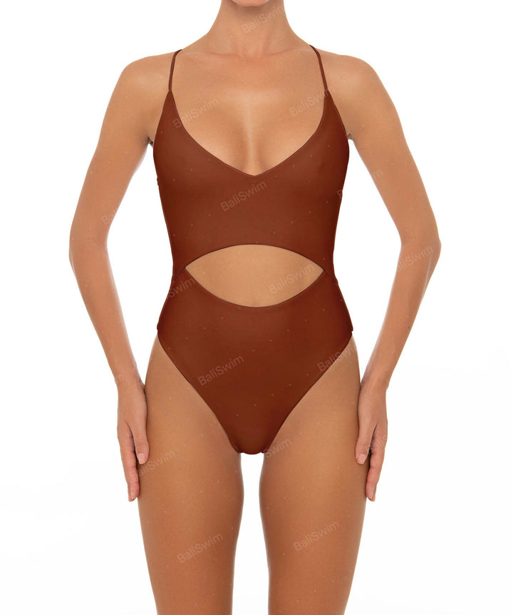 BSWS-S33 V-Neck Cut Out One Piece