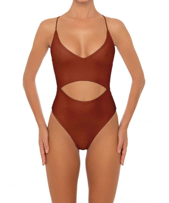 BSWS-S33 V-Neck Cut Out One Piece