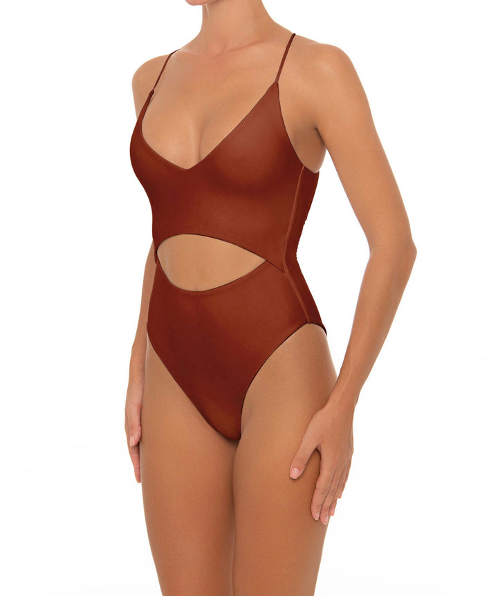 BSWS-S33 V-Neck Cut Out One Piece