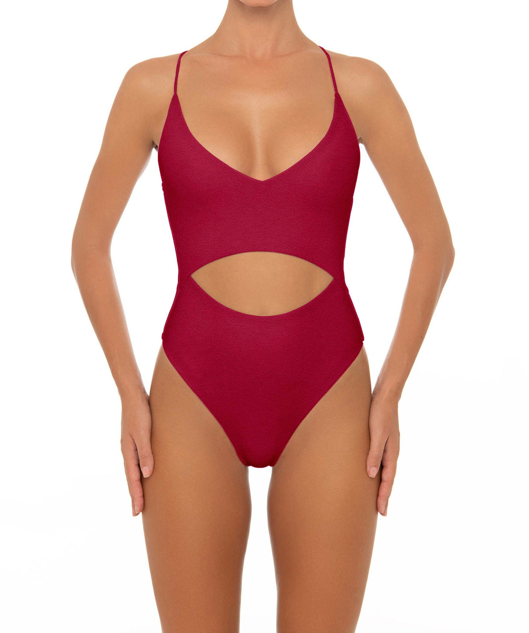 BSWS-S33 V-Neck Cut Out One Piece