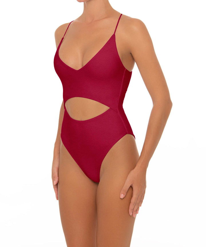 BSWS-S33 V-Neck Cut Out One Piece