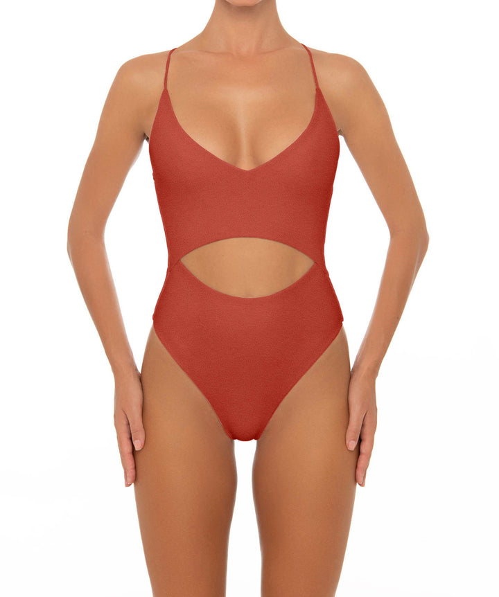 BSWS-S33 V-Neck Cut Out One Piece